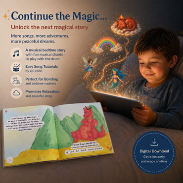 A musical bedtime story with fun play-along chants for your drum